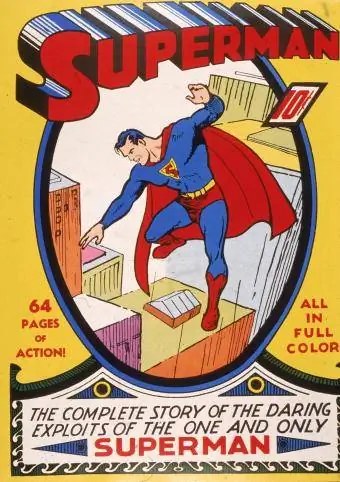 Superman-sarjakuvan kansikuva 1930-luvulta