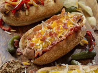 savory hotdog