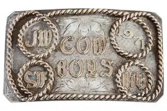 Kub thiab Nyiaj Sterling Bohlin Belt Buckle