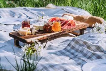 Picnic romàntic de primavera