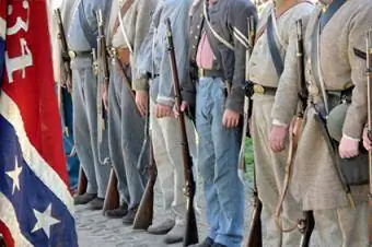 Konfødererede soldater fra borgerkrigstiden