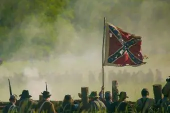 Una recreació de la batalla de Spotsylvania