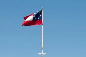Die Nationalflagge der Konföderierten