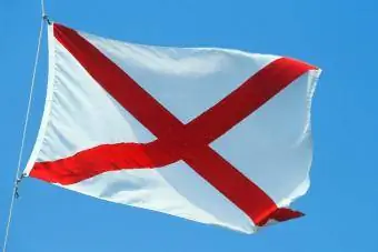 Bandiera dello stato dell'Alabama