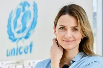 Eva Padberg besoek Unicef-projekte