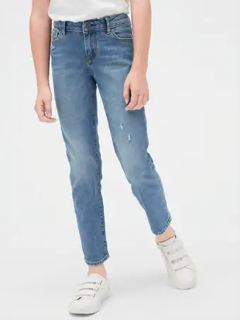 Straight Jeans na may Stretch