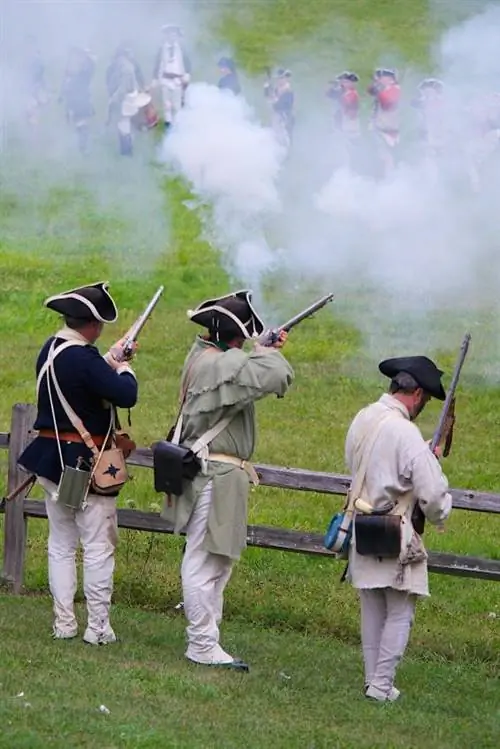 Patriot Uniforms Thaum lub sij hawm American Revolution