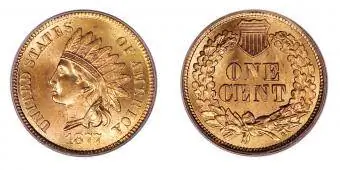 1877 Đồng xu đầu Ấn Độ