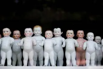 Porcelánové kúpacie bábiky v rade