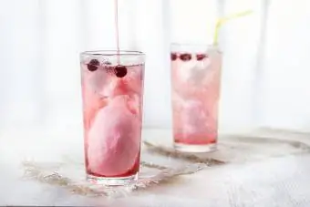 Cherry Cotton Candy Cocktail
