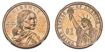 2014-D Sacagawea Doları ve Başkanlık Doları Katırı