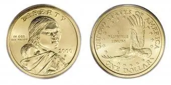 2000-P Cheerios Sacagawea Dollar Sikkəsi