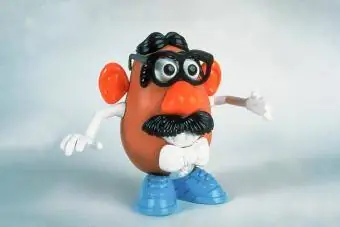 Mr. Potato Head toy w. nababakas na mga accessory
