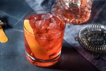 Boozy Refreshing Tequila Negroni Cocktail