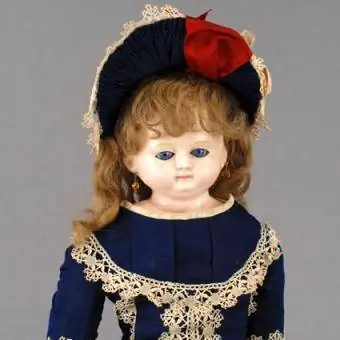 Niemiecka lalka woskowana z papieru-mâché