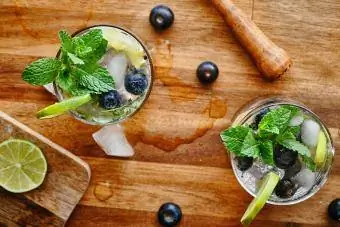 Mojito à la myrtille