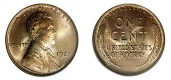 1921 1C MS68 punane PCGS