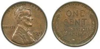 1943-D 1C, изсечен върху бронзов планшет MS64 Кафяв PCGS