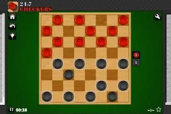 Skjermbilde av 247 Checkers online spill