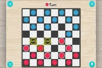 Скриншот онлайн-игры в шашки Game Table