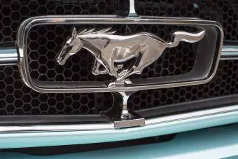 Lưới tản nhiệt của Ford Mustang mui trần 1964 | Sử dụng biên tập Getty