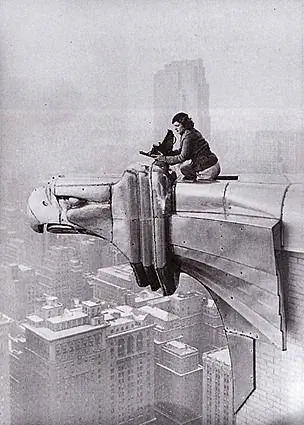 Margaret Bourke-White på toppen af Chrysler Building