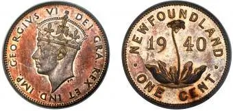 George VI Specimen Cent 1940