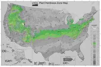 USDA Plant Hardiness Zone Map - Zone 6