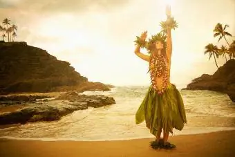 Hawaiiaanse danseres