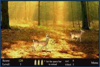 Екранна снимка на играта за лов на елени