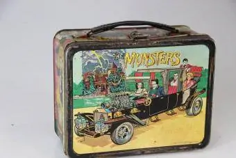 Vintage The Munster's, 1965 г., метална кутия за обяд