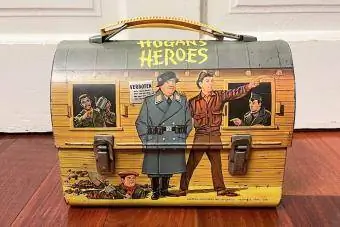 בציר 1966 Aladdin/Hogan's Heroes Show TV Dome Lunchbox