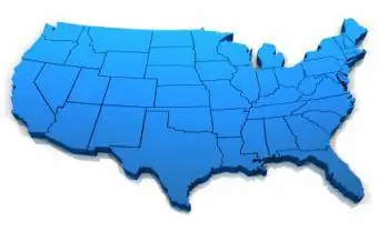 mapa dos EUA