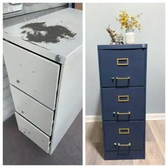 Painted 3 Drawer Hlau Filling Txee