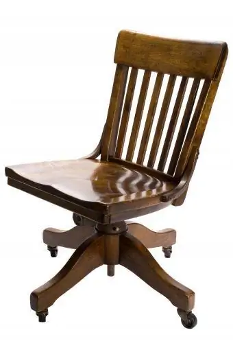 Cadira d'oficina giratòria antiga