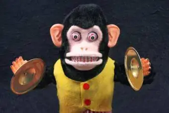 Ретро маймуна с чинели от 1950 г