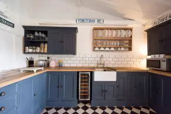 Khoom vaj khoom tsev Cottage Kitchen interiors