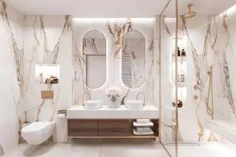 Modernong interior ng banyo