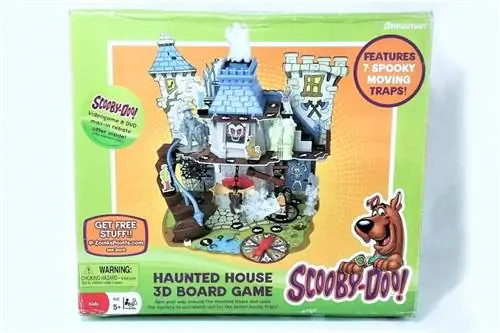 Una visió general de Scooby-Doo! Joc de taula Haunted House 3D