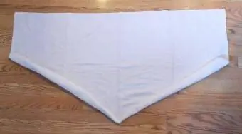 serviette cygne étape 1