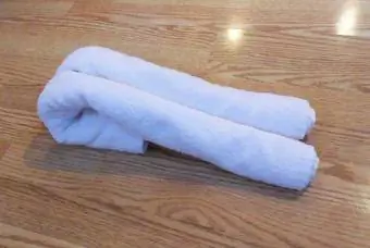 toalha gato passo 2