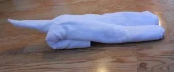 håndklæde kat trin 4