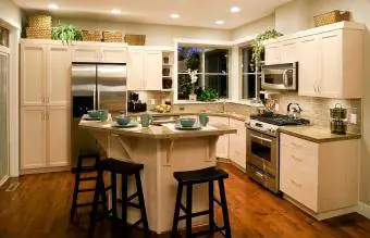 cozinha moderna interior de casa