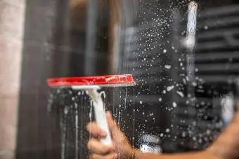 squeegee glass shower