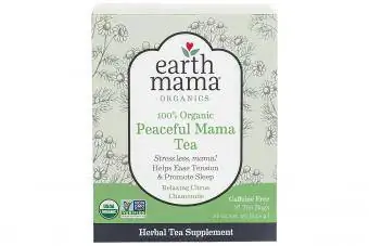 Earth Mama Organic Peaceful Mama Tea Bags rau cev xeeb tub thiab tshaj,