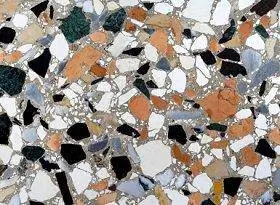 Closeup duab ntawm terrazzo flooring