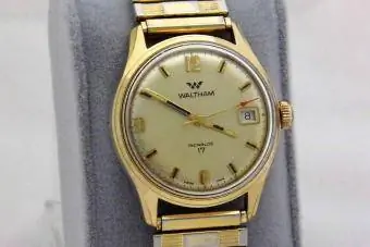 Vintage W altham handopwindbaar herenhorloge van Zwitserse makelij
