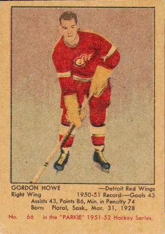 1951 Parkhurst Gordie Howe Rookie Card