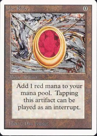 Magic The Gathering Unlimited Edition Mox Ruby