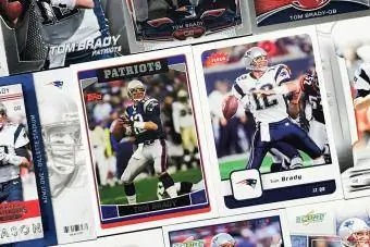 Figurine di calcio dei New England Patriots di Tom Brady